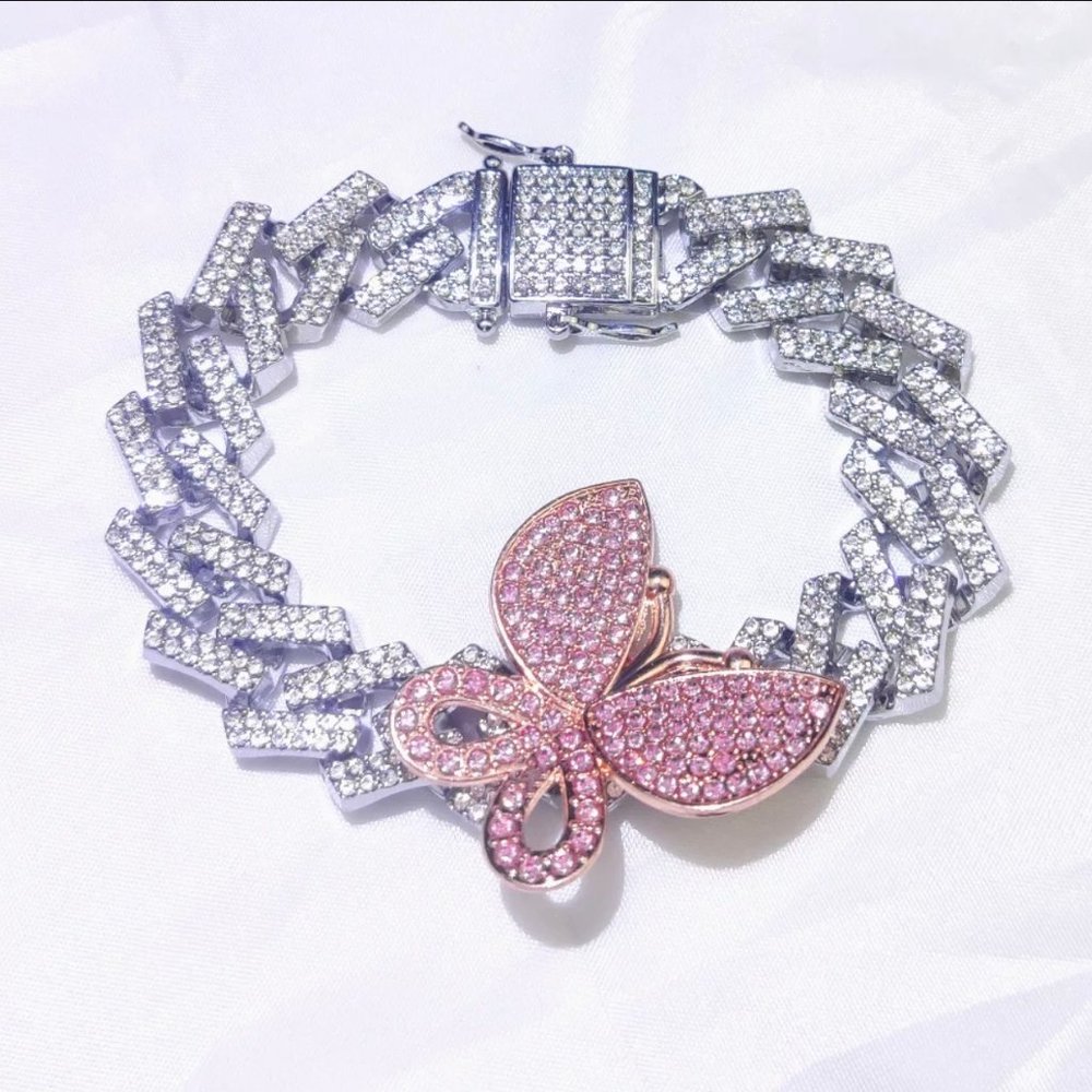 Butterfly Rhinestone Bracelet